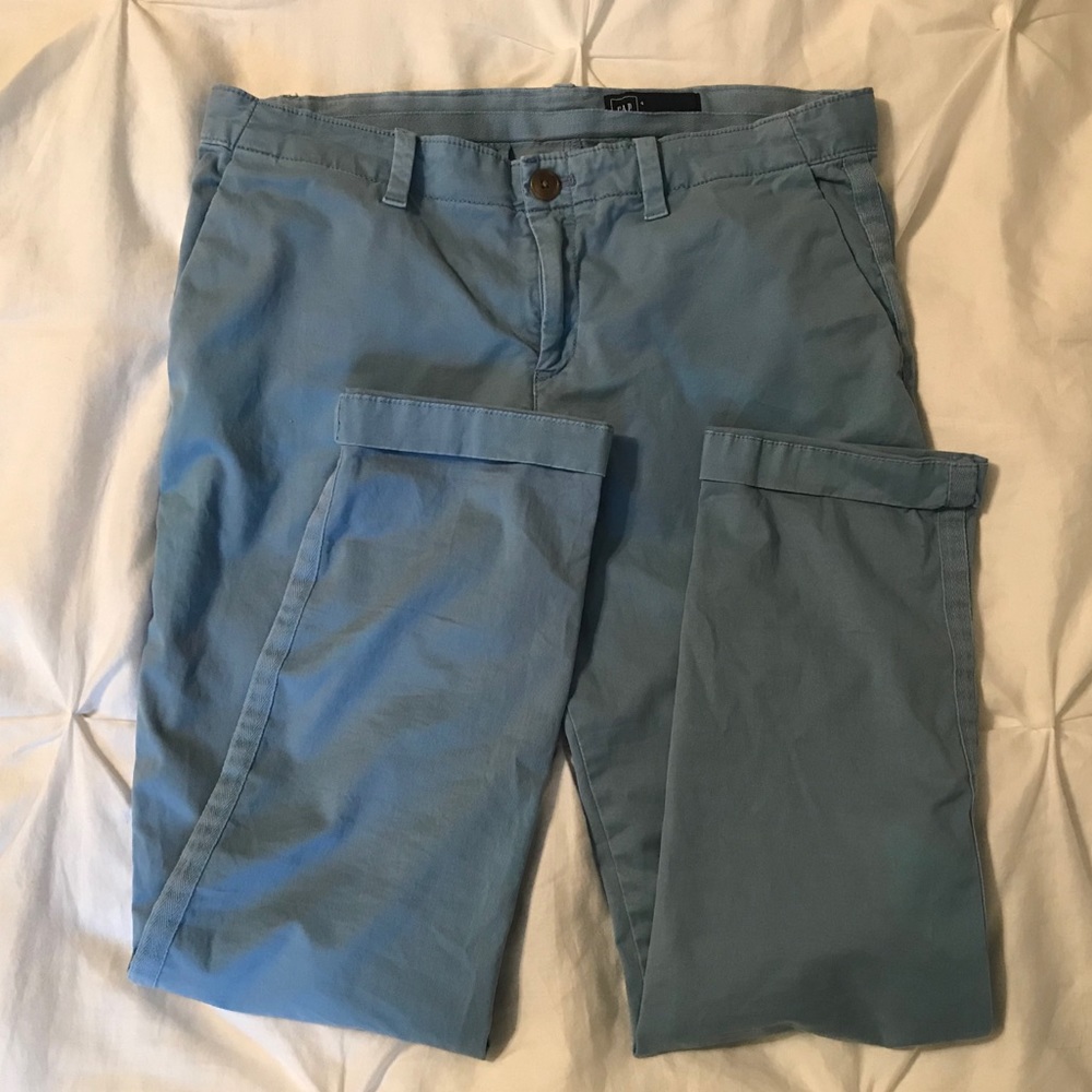 Blue GAP Girlfriend Chinos, size 4
